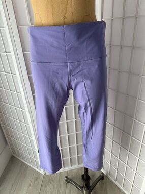 Lululemon Align High Rise Cropped Leggings Lavender Purple Soft Yoga Pants
